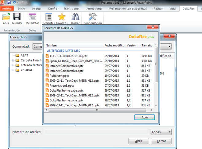 DokuFlex Office AddIns disponible ya!